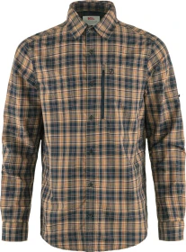 Fjällräven Abisko Hike Hemd langarm dark navy/buckwheat brown (Herren)