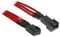 BitFenix 3-Pin Verlängerung, sleeved, 90cm, schwarz Vorschaubild