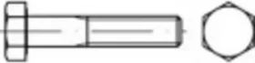 Toolcraft DIN 931 Sechskantschraube, M14x110mm, 50 Stück