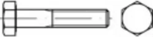 Toolcraft DIN 931 Sechskantschraube, M14x110mm, 50 Stück