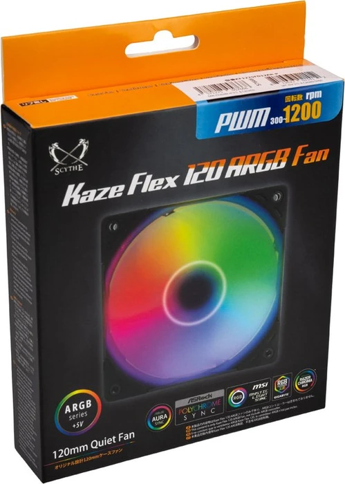 Scythe Kaze Flex 120 ARGB 1200rpm, 120mm