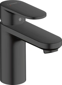 Hansgrohe Vernis Blend Waschbeckenarmatur 100 mit Zugstangen-Ablaufgarnitur mattschwarz