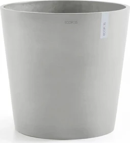 Ecopots Kunststoff-Topf Amsterdam 50cm white grey