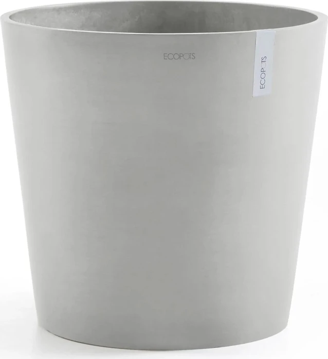 Ecopots Kunststoff-Topf Amsterdam 50cm white grey
