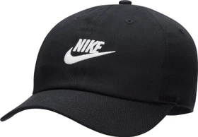 Nike Club unstrukturierte Futura Wash Kappe schwarz/weiß (Junior)