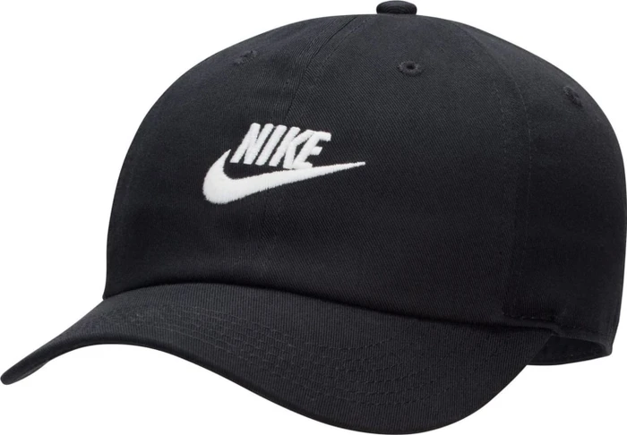 Nike Club unstrukturierte Futura Wash Kappe schwarz/weiß (Junior)