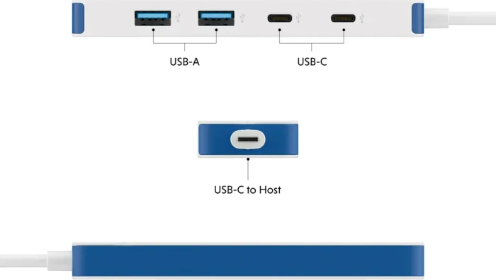 Targus HyperDrive Flex 4, USB-C 3.0 [Stecker], weiß