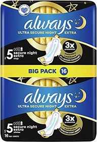 Always Ultra Secure Night Größe 5, 16 Stück