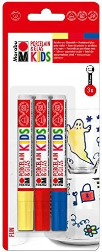 Marabu Kids Porzellan & Glas Farben Set 3 Stück
