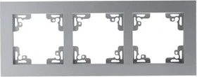 uniTEC MELBOURNE Serie 703 Abdeckrahmen 3-fach, silber