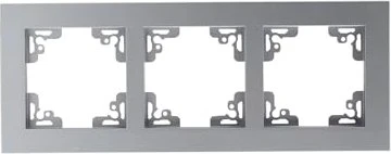 uniTEC MELBOURNE Serie 703 Abdeckrahmen 3-fach, silber