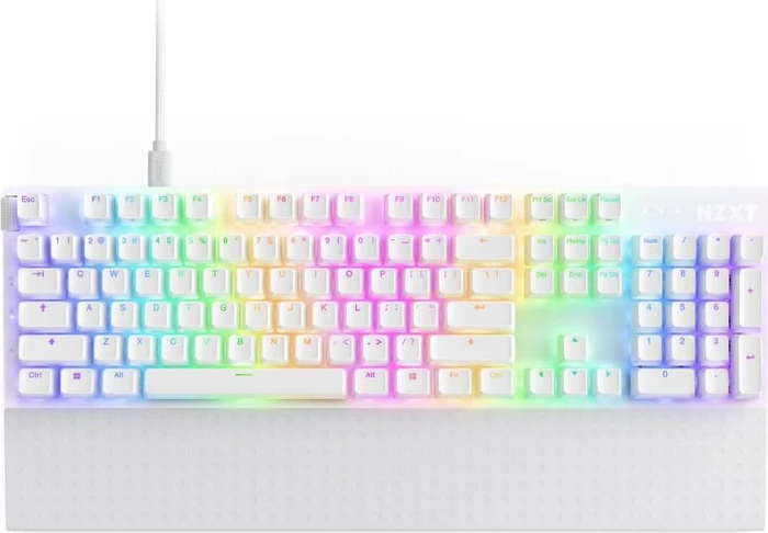 NZXT Function 2, matt weiß, LEDs RGB, hot-swap, Swift Optical PURPLE, USB, US