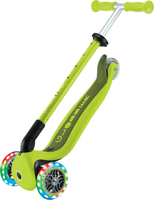 Globber Go Up Active Lights Kickboard lime green/black