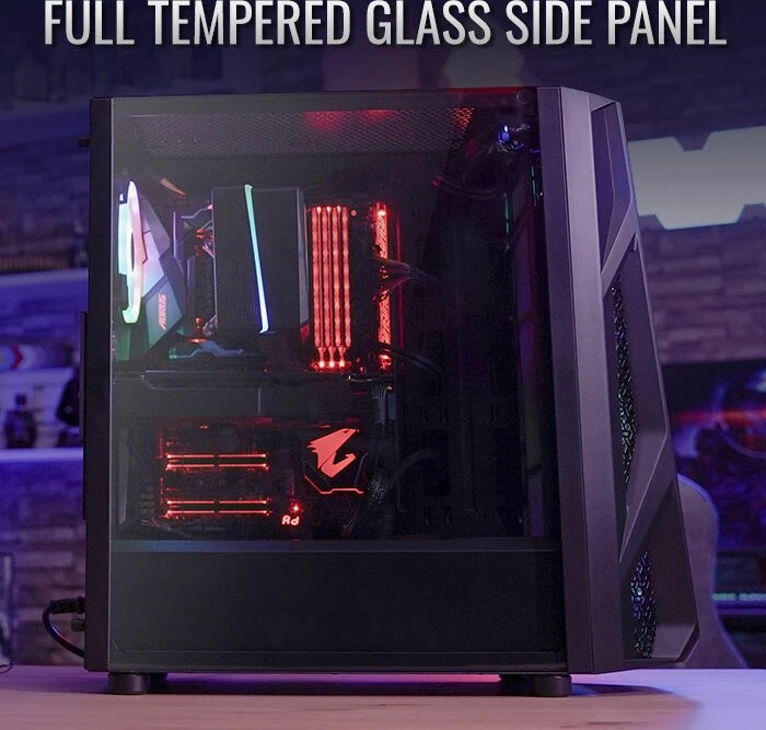 AeroCool AirHawk Duo ARGB, Glasfenster