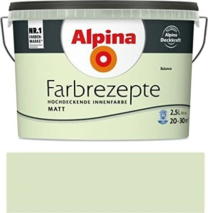 Alpina Farben Farbrezepte Innenfarbe balance matt, 2.5l