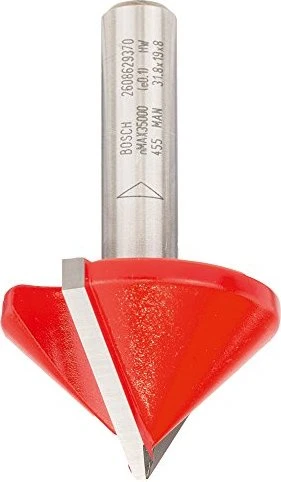 Bosch Professional Expert for Wood V-Nutfräser, (D)31.8x19x51mm, 1 Stück