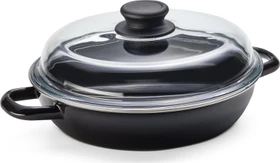 Riess Schmorpfanne mit Glasdeckel 24cm 1.5l schwarz