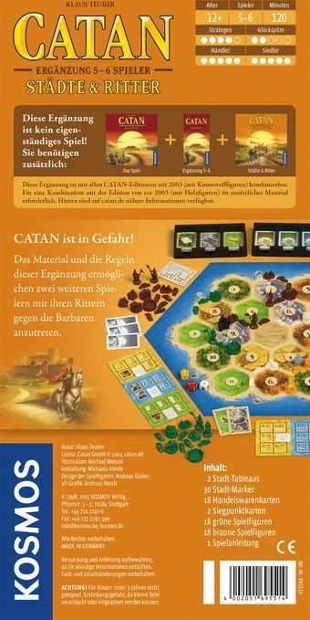 Die Siedler von Catan - Städte & Ritter für 5 & 6 Spieler (Ergänzung)
