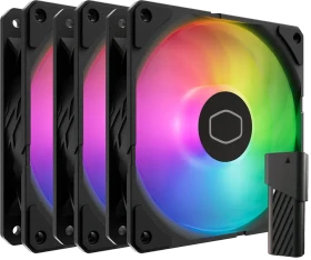 Cooler Master SickleFlow Edge 120 ARGB 3-Pack Fan Kit, schwarz, LED-Steuerung, 120mm