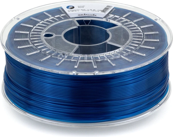 Extrudr PETG, blau/transparent, Spule, 1.75mm, 2.50kg