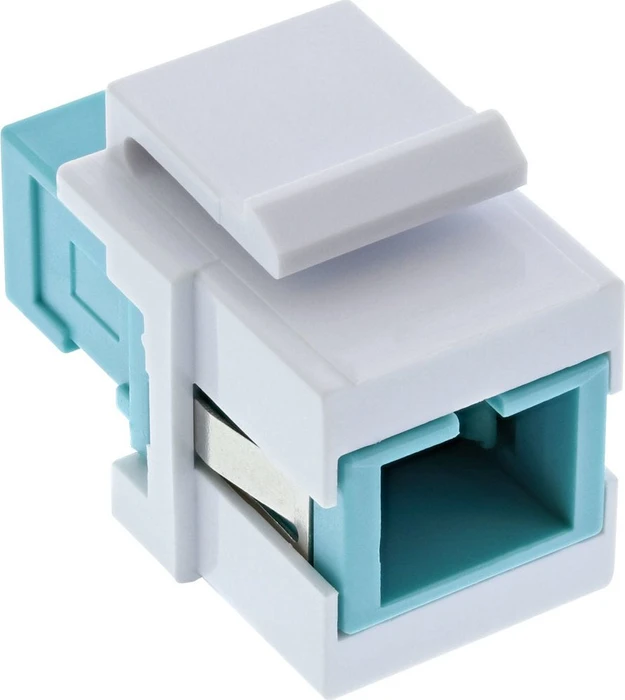 InLine Keystone Modul Fiber SC-Simplex/SC-Simplex Buchse, türkis