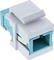 InLine Keystone Modul Fiber SC-Simplex/SC-Simplex Buchse, türkis Vorschaubild