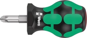 Wera Kraftform Plus Serie 300 350 PH Stubby Kreuzschlitz Schraubendreher, PH3x25mm