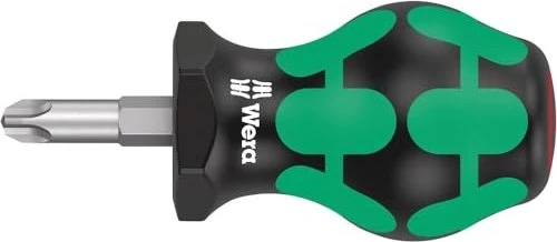 Wera Kraftform Plus Serie 300 350 PH Stubby Kreuzschlitz Schraubendreher, PH3x25mm