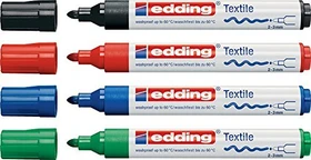 edding 4500 Textilmarker basic sortiert, 4er-Set