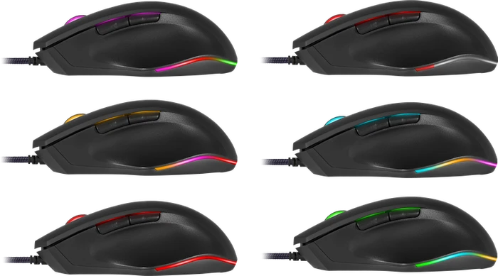 Defender Wolverine GM-700L RGB Gaming Mouse schwarz, USB
