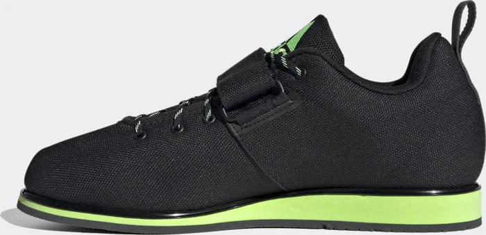 adidas Powerlift 4 core black/signal green/grey six (Herren)