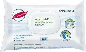 Schülke & Mayr Mikrozid Sensitive Wipes Premium Flächendesinfektiontücher, 100 Stück