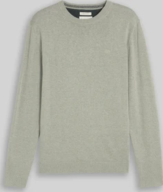 Tom Tailor Basic Baumwolle Strickpullover grün (Herren)