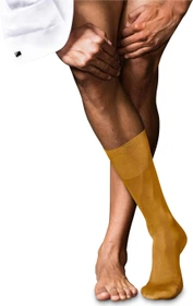 Falke No. 9 Pure Fil d'Écosse Socken amber (Herren)