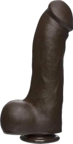 Doc Johnson The D Master D Firmskyn 12" with Balls chocolate