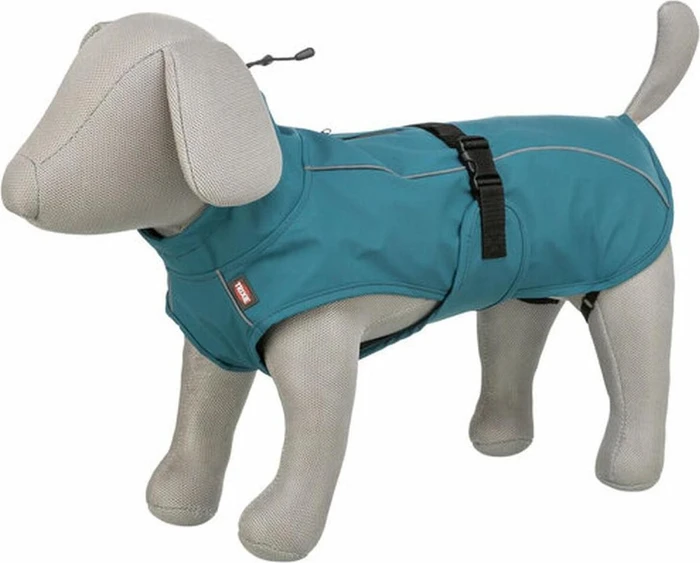 Trixie Vimy Regenmantel für Hunde, grün, 40cm