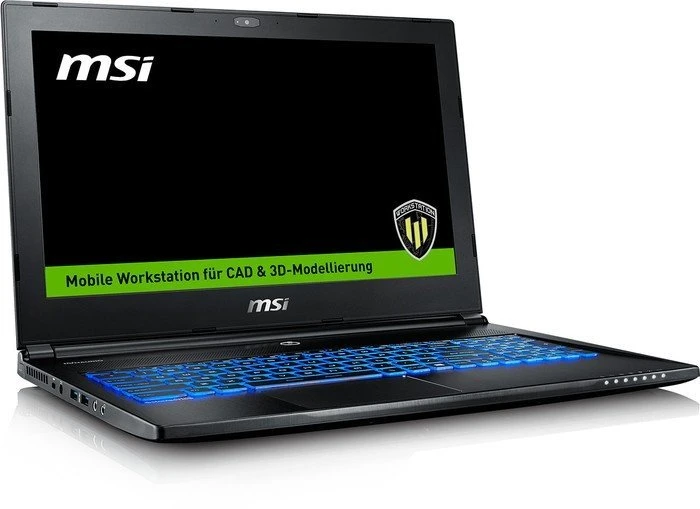 MSI WS60 6QJ16H11 Workstation, Core i7-6700HQ, 16GB RAM, 128GB SSD, 1TB HDD, Quadro M2000M, DE