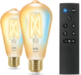 WiZ Whites Filament LED-Set 6.7W E27 ST64