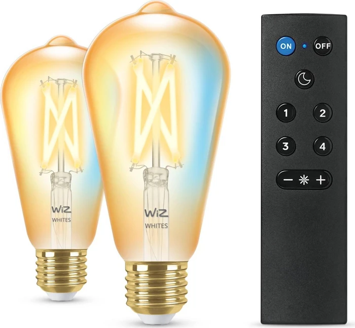 WiZ Whites Filament LED-Set 6.7W E27 ST64