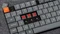 Keychron K13 Max, TKL+NUM, grau/orange, LEDs RGB, hot-swap, Gateron LOW PROFILE 2.0 BROWN, USB/Bluetooth, DE Vorschaubild