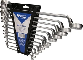 Brilliant Tools Doppelringschlüssel Schraubenschlüsselsatz, 12-tlg.