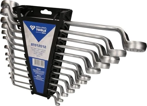 Brilliant Tools Doppelringschlüssel Schraubenschlüsselsatz, 12-tlg.