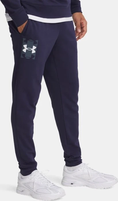 Under Armour Rival French Terry Trainingshose lang black/castlerock/white (Herren)