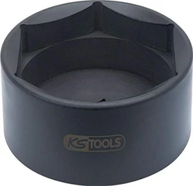 KS Tools Achsmutternschlüssel Außensechskant Steckschlüssel 1", 100x71mm