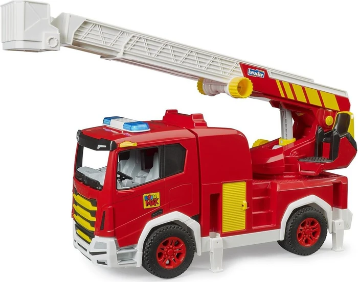 Bruder Roadmax Feuerwehr mit Drehleiter (03472)