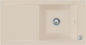 Villeroy & Boch Timeline 60 Einbau Becken reversibel mit Ablauffernbedienung almond