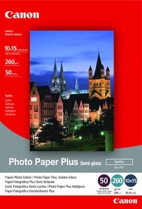 Canon SG-201 Plus Fotopapier seidenmatt weiß, 10x15cm, 260g/m², 5 Blatt