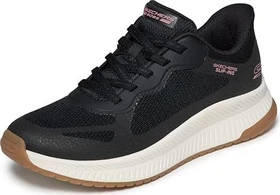 Skechers Slip-ins: Bobs Squad 4 black mesh trim (Damen)