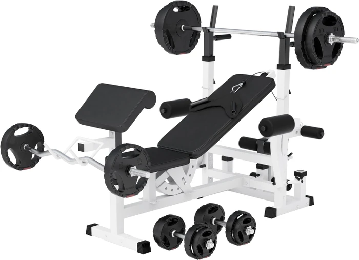 Gorilla Sports Universal 100kg Kraftstation weiß