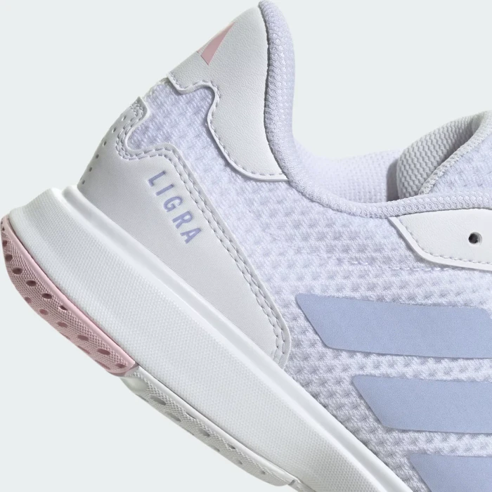 adidas Ligra 8 Indoor Handball cloud white/violet tone/clear pink (Damen)